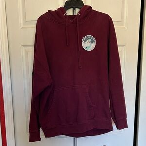 Men’s Beauty Status Mystery Alaska Hoodie - Size XL - Burgundy